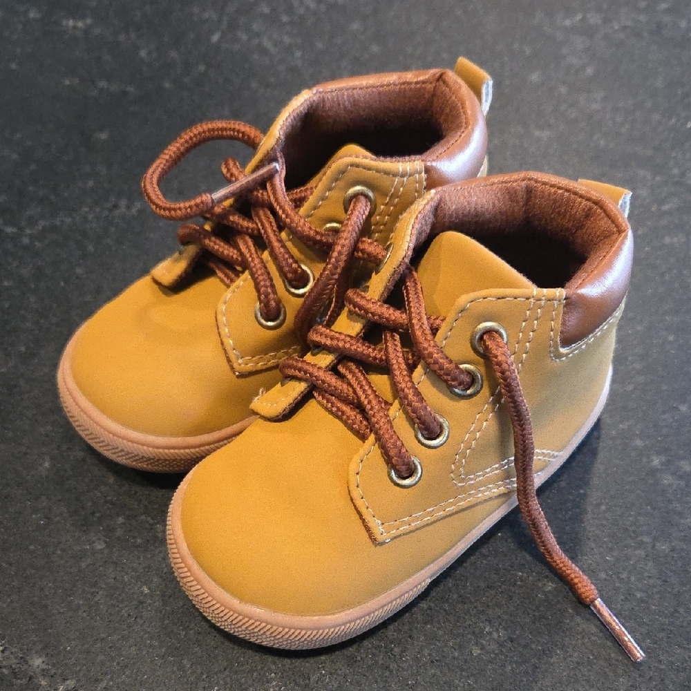Stylish Tan Kids Boots